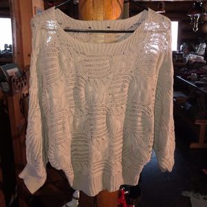 Patterned Knit Sweater M